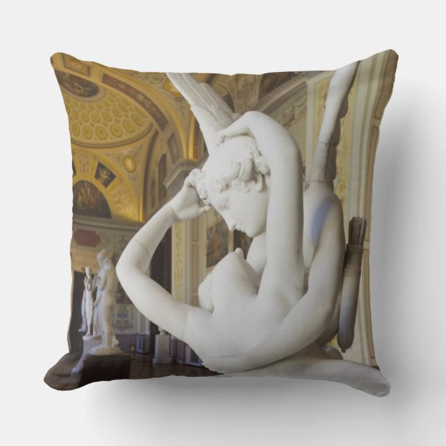 Cojín Decorativo Beso de Cupido y Psiche, de Antonio Canova (Anverso)