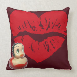 Cojín Decorativo Beso de goma CelebriDuck del pato de Betty Boop