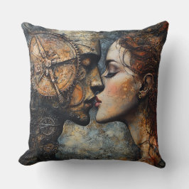 Cojín Decorativo Beso steampunk 
