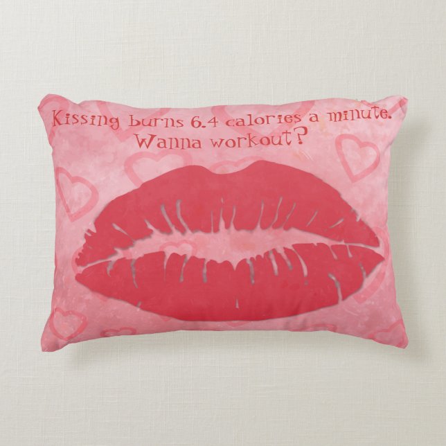 Cojín Decorativo Beso y entrenamiento (Anverso)