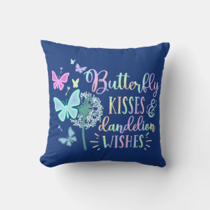 Cojín Decorativo Besos de Mariposa Deseos de Diente de León Persona
