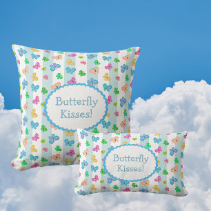 Cojín Decorativo Besos de Mariposa Personalizados 