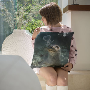 Cojín Decorativo Besos Sellados Personalizados Bajo el Agua Mágico