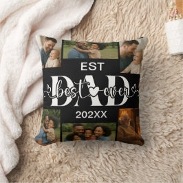 Cojín Decorativo Best Father Ever Throw Pillow – Personalized Photo