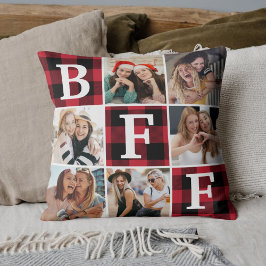 Cojín Decorativo Best Friend BFF Photo Collage Friendship Gift 