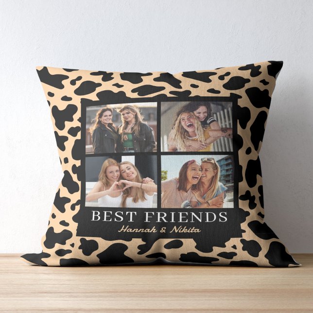 Cojín Decorativo Best Friend Keepsake Photo Collage Animal Print (Subido por el creador)