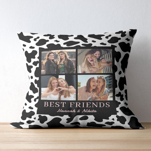 Cojín Decorativo Best Friend Keepsake Photo Collage Animal Print (Subido por el creador)