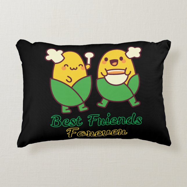 COJÍN DECORATIVO BEST FRIENDS FOREVER, FUNNY, GIFTS, BEST FRIEND (Anverso)