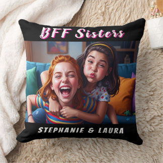 Cojín Decorativo Best Friends Forever Sisters Funny 