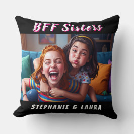 Cojín Decorativo Best Friends Forever Sisters Funny 