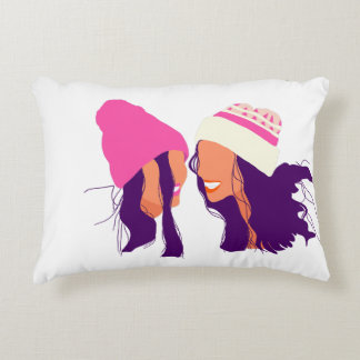 Cojín Decorativo Best Friends Illustration • Modern Accent Pillow