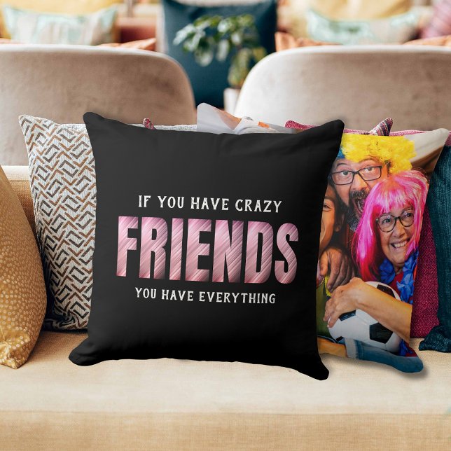 Cojín Decorativo Best Friends Saying Photo Keepsake Throw Pillow (Subido por el creador)