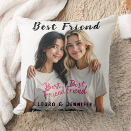 Cojín Decorativo Best Friends With inspirational Quote