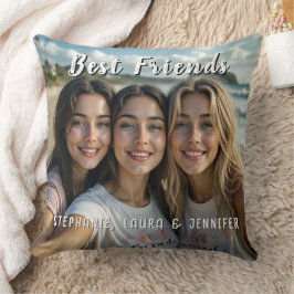 Cojín Decorativo Best Friends With inspirational Quote