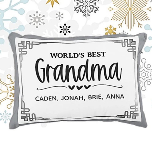 Cojín Decorativo Best Grandma Gift! Personalized  (Subido por el creador)
