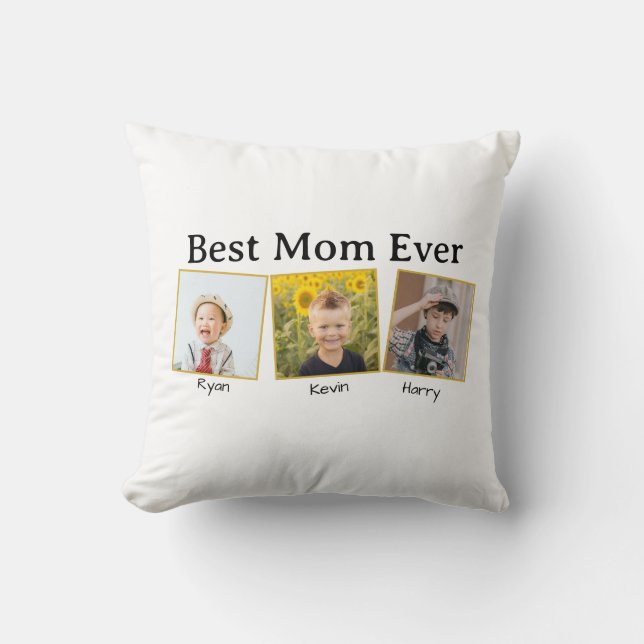 Cojín Decorativo Best Mom Ever (Anverso)