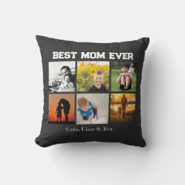 Cojín Decorativo Best Mom Ever Customizable name and images