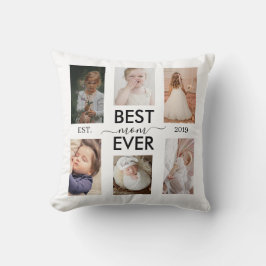 Cojín Decorativo Best Mom Ever Customizable year and images