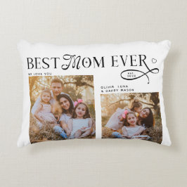 Cojín Decorativo Best Mom Ever Photos Heart Mothers Day Gifts 