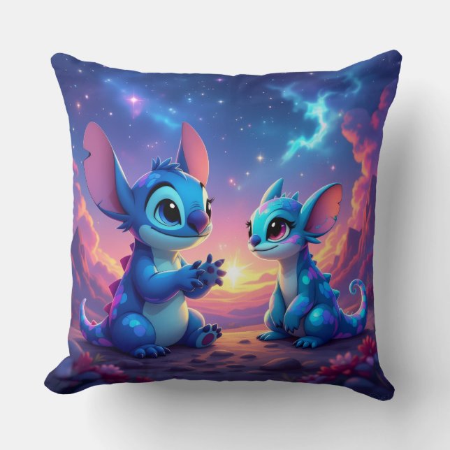 Cojín Decorativo Beste Freunde fürs Leben – Lilo & Stitch   (Anverso)