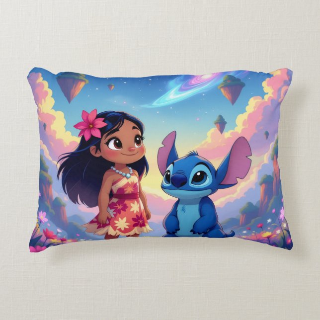 Cojín Decorativo Beste Freunde fürs Leben – Lilo & Stitch   (Anverso)