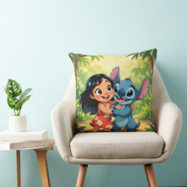 Cojín Decorativo Beste Freunde fürs Leben – Lilo & Stitch  