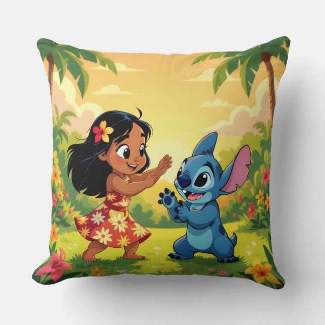 Cojín Decorativo Beste Freunde fürs Leben – Lilo & Stitch   (Anverso)