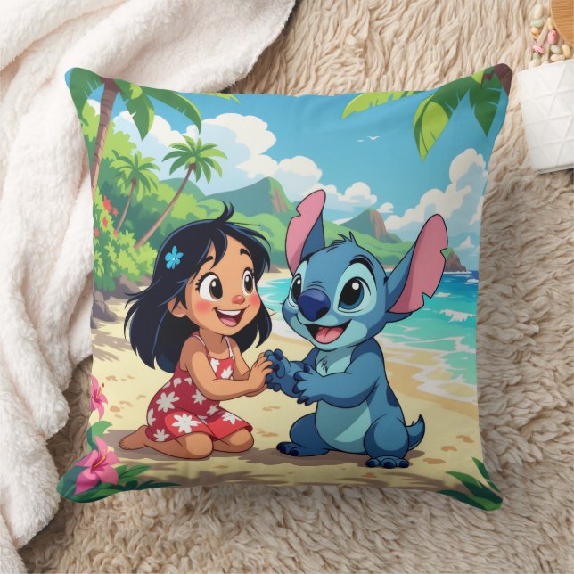 Cojín Decorativo Beste Freunde fürs Leben – Lilo & Stitch   (Manta)