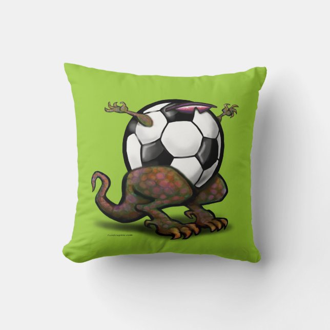 Cojín Decorativo Bestia de fútbol (Anverso)