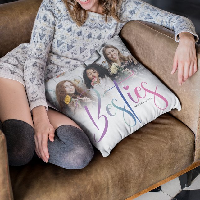 Cojín Decorativo Bestias arcoiris personalizados, foto y texto (Subido por el creador)