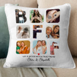 Cojín Decorativo Bestie, mejor amigo personalizado del Collage de f<br><div class="desc">Bestie,  mejor amigo personalizado del Collage de fotos BFF</div>