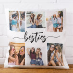 Cojín Decorativo Besties Friends 6 Collage de fotos Keepsake<br><div class="desc">Celebra tu amistad con el Cojín decorativo Keepsake del Collage de fotos de Besties Friends 6. Esta almohada personalizada presenta un bonito collage de seis preciosas fotos, que capturan momentos inolvidables con sus bestias. Está decorado con materiales de alta calidad y aporta un toque elegante y sentimental a cualquier espacio,...</div>