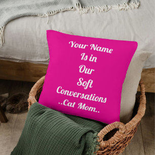 Cojín Decorativo Bestis BFF Mascota Cat Mamá Personalizado  plantil