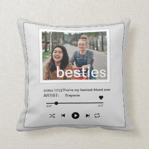 Cojín Decorativo Bestis mejor amigo reproductor de música divertida