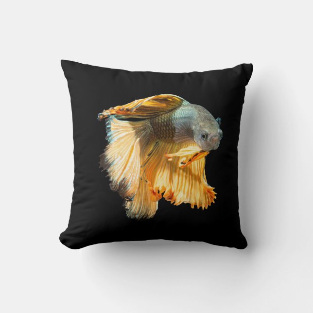Cojín Decorativo Betta Fish de media luna (Anverso)