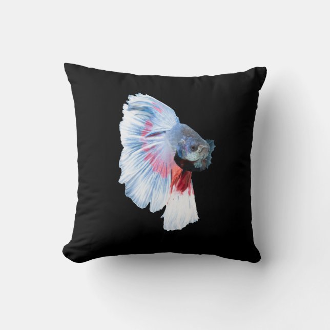 Cojín Decorativo Betta Fish de media luna (Anverso)