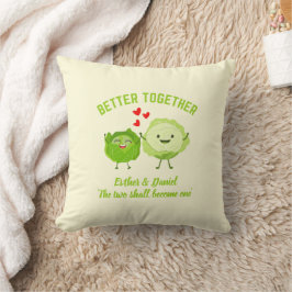 Cojín Decorativo BETTER TOGETHER Cute Cabbage Valentine Couples