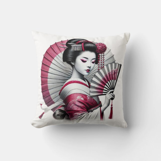 Cojín Decorativo Beutiful Geisha (Anverso)