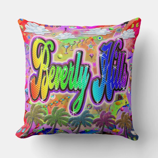 Cojín Decorativo Beverly Hills Vista Express Pillow (Anverso)
