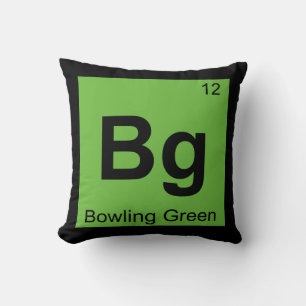 Cojín Decorativo Bg - Boliche Green Kentucky Chemistry Symbol