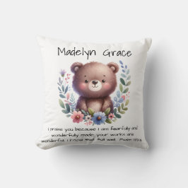 Cojín Decorativo Bíblica cristiana versus Personalizado bebé enferm