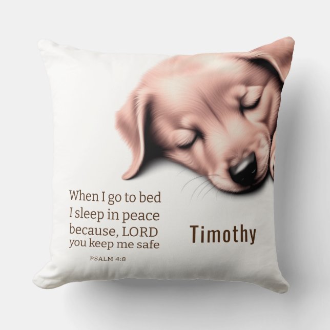 Cojín Decorativo Bíblica de cachorros (Anverso)