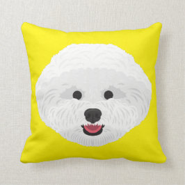 Cojín Decorativo Bichon amarillo Frise