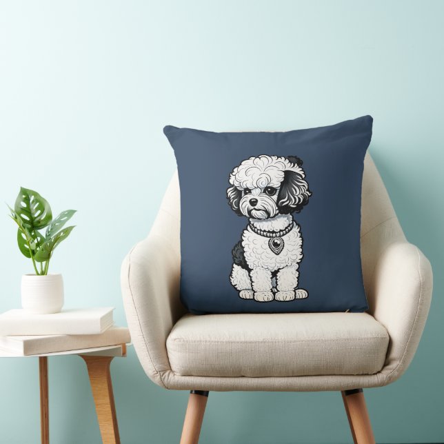Cojín Decorativo Bichon Frise (Silla)
