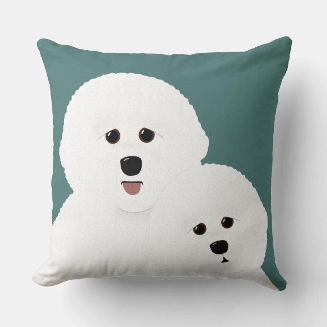 Cojín Decorativo Bichon Frise (Anverso)