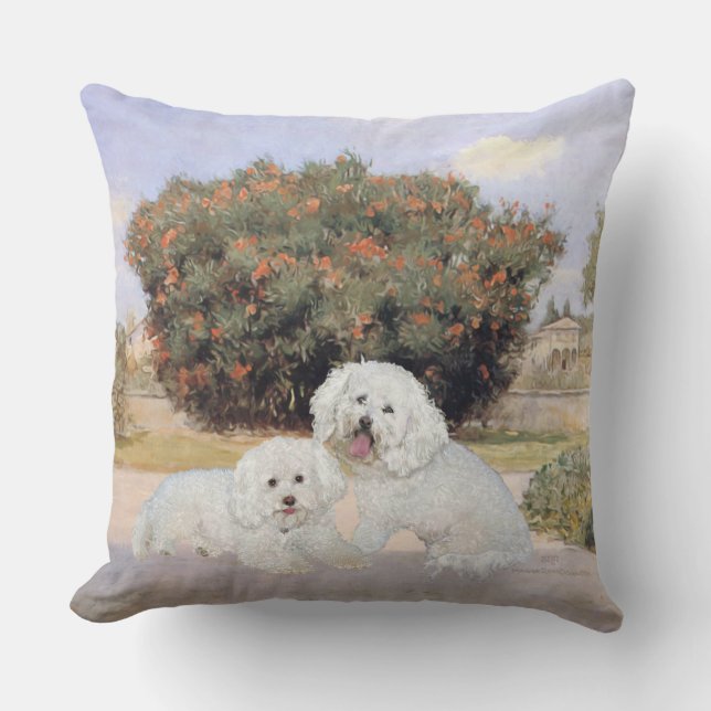 Cojín Decorativo Bichon Frise (Anverso)