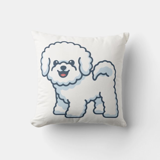 Cojín Decorativo Bichon Frise (Anverso)