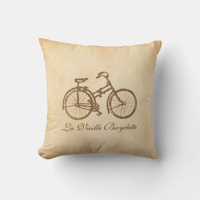 Cojín Decorativo Bici vieja (Anverso)
