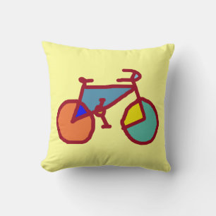 Cojín Decorativo bicicleta ~ bicicleta colorida
