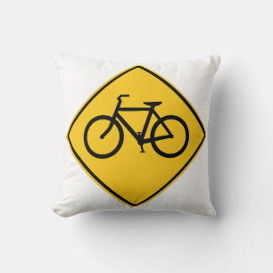 Cojín Decorativo Bicicleta de Rótulo por carretera